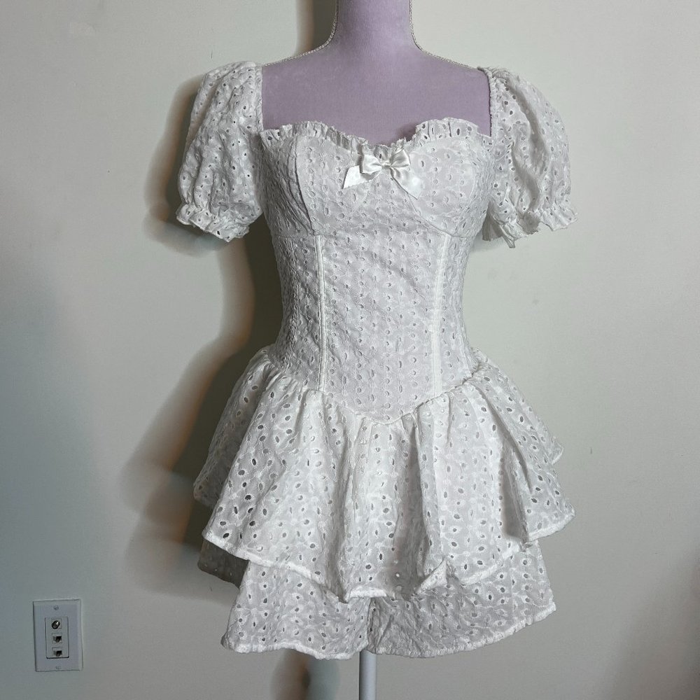 Shein White Romper